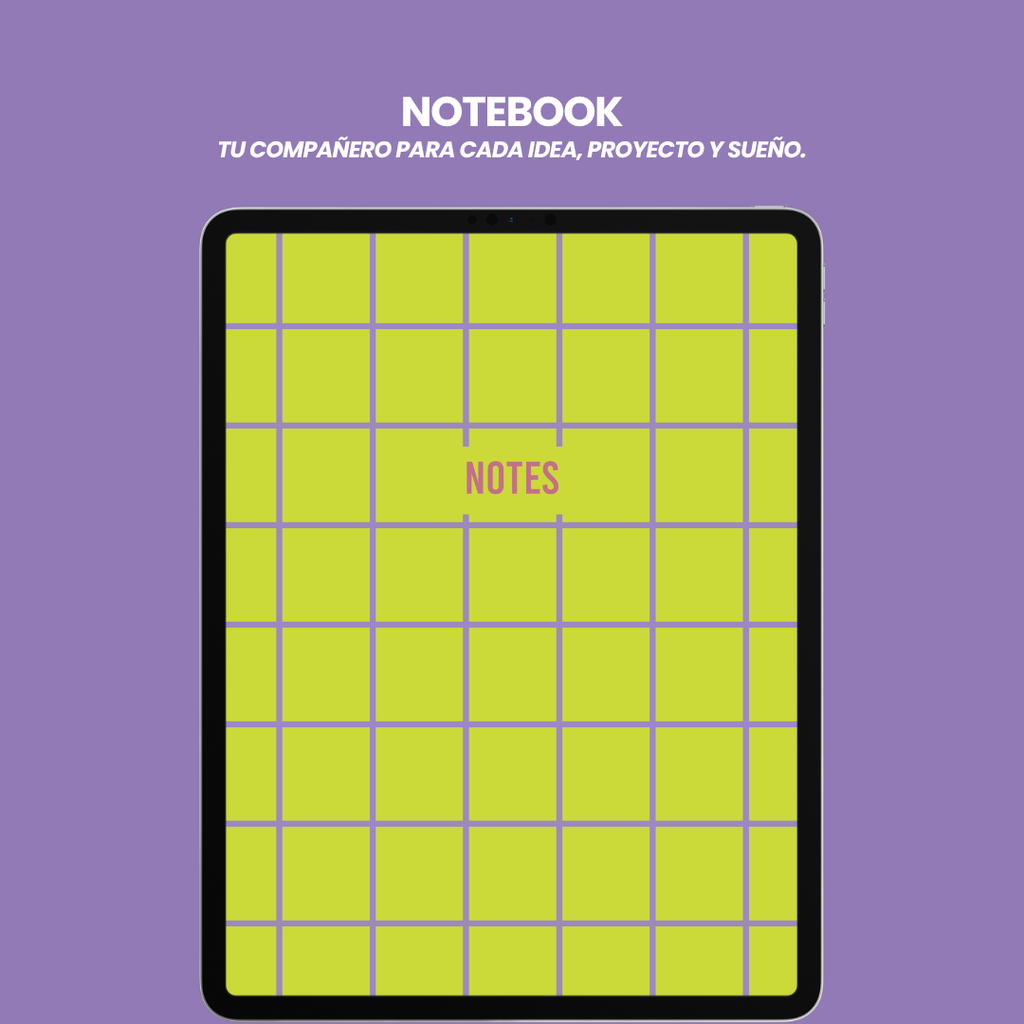Lime Grid NOTEBOOK