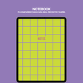 Lime Grid NOTEBOOK