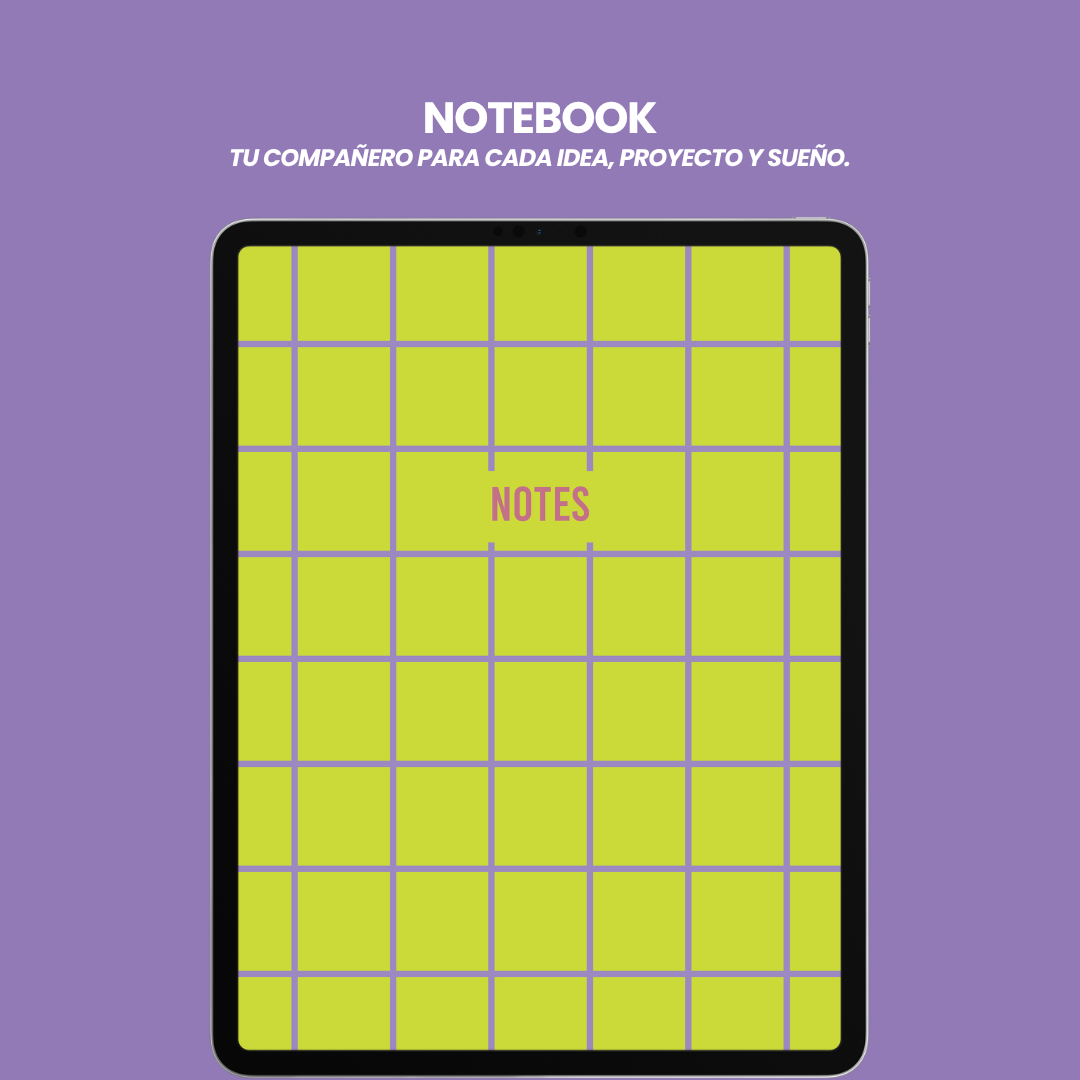 Lime Grid NOTEBOOK