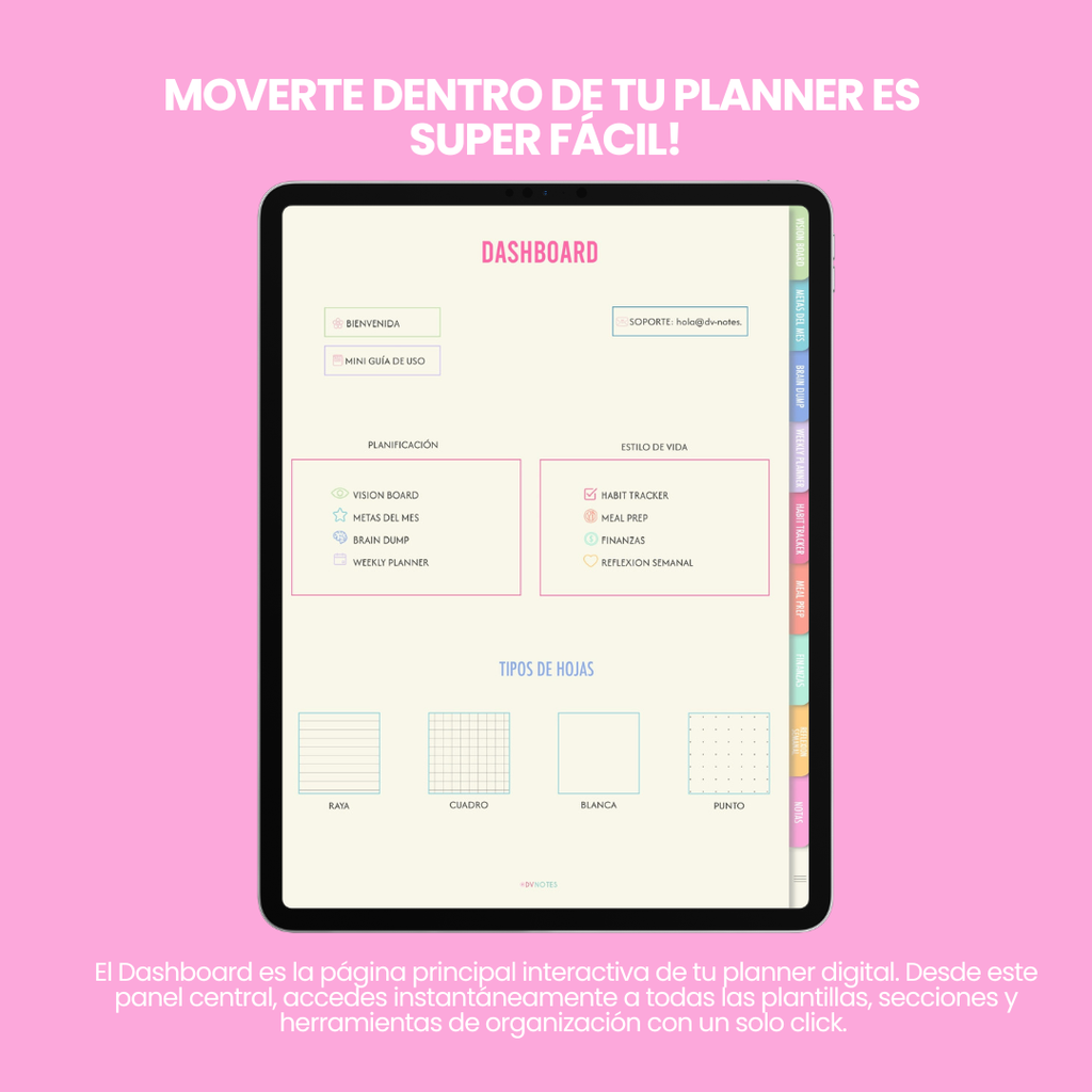 Grid Pink ESSENTIAL PLANNER