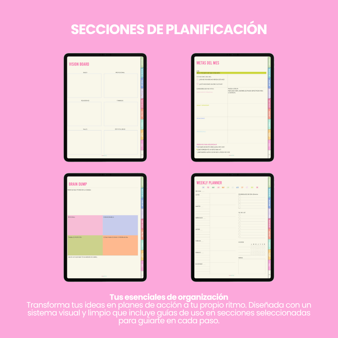 Grid Pink ESSENTIAL PLANNER