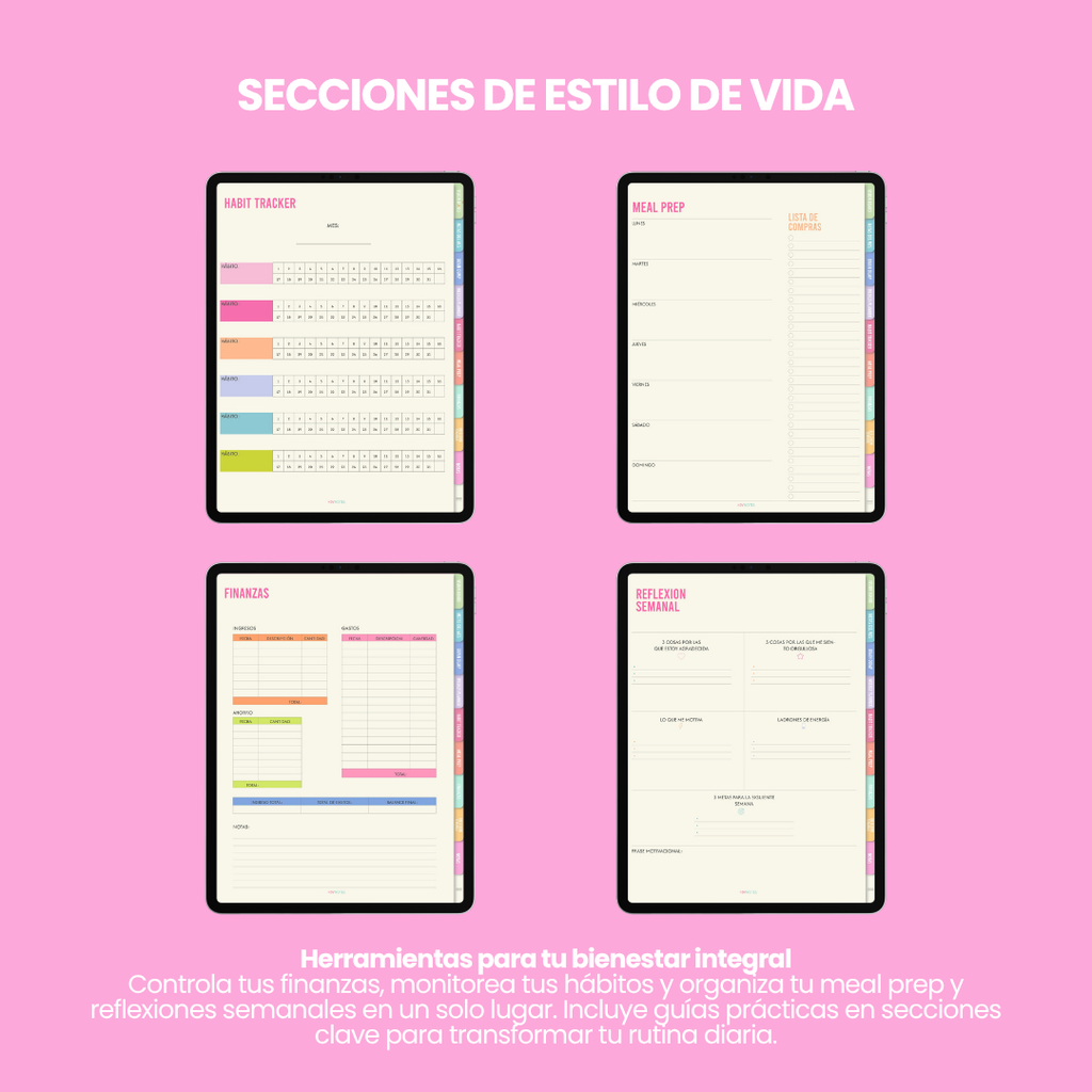 Grid Pink ESSENTIAL PLANNER