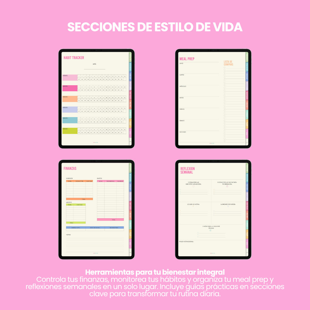 Grid Pink ESSENTIAL PLANNER